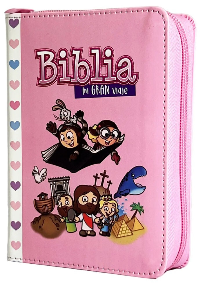 Biblia RVR60 Mi gran viaje bolsillo rosa